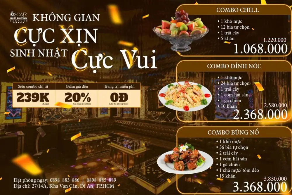 combo price list at Nhất Phương